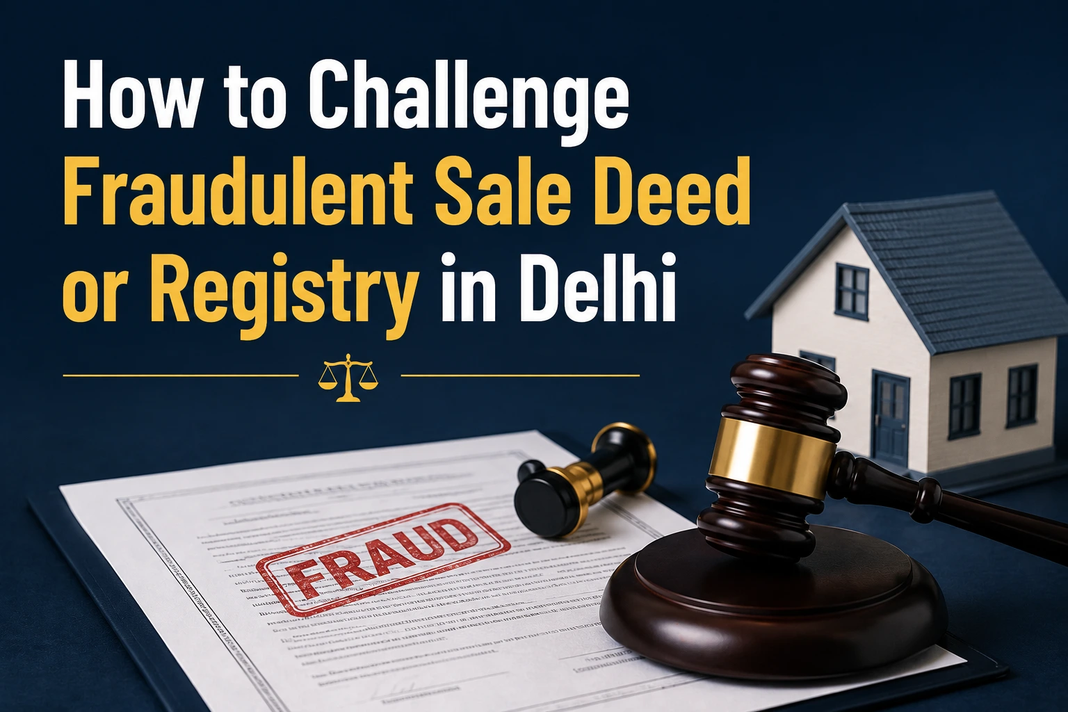 How to Challenge Fraudulent Sale Deeds or Registry in Delhi?