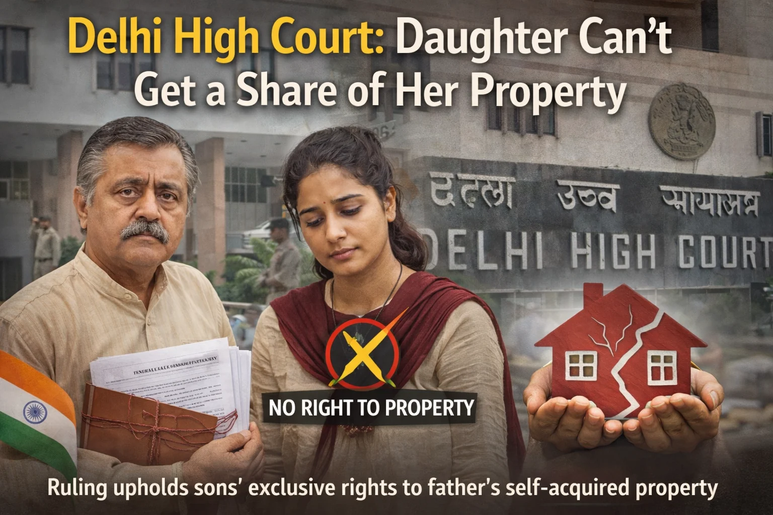 Delhi High Court Daughter Cant Get a Share of Her Property