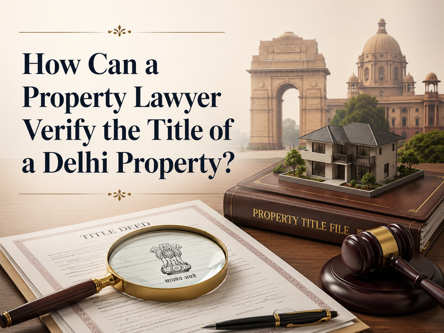 How Can a Property Lawyer Verify the Title of a Delhi Property?