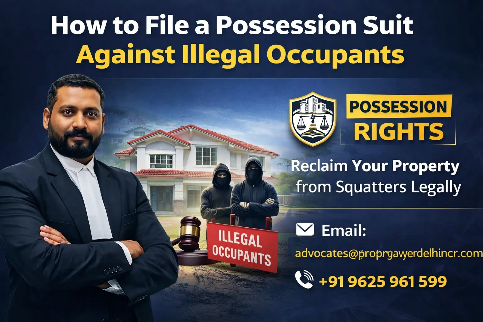 How to File a Possession Suit Against Illegal Occupants