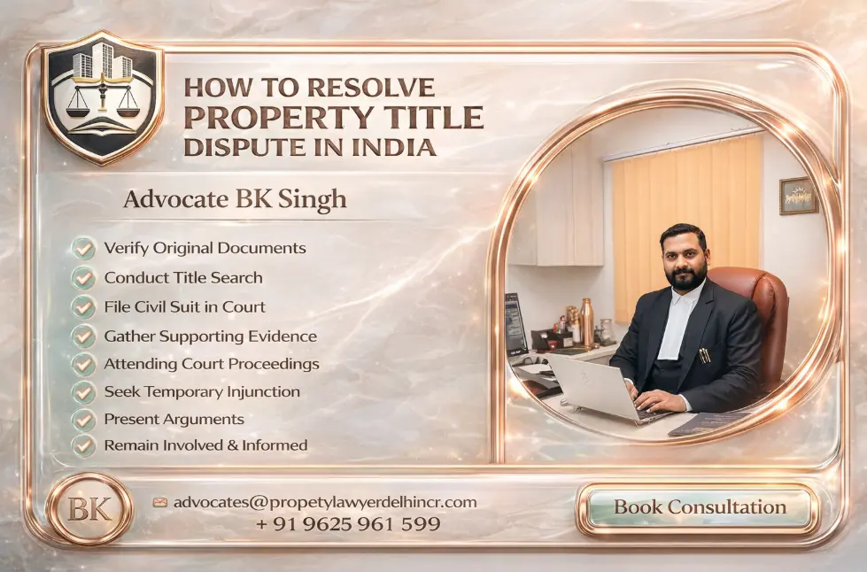 How to resolve property title dispute in India