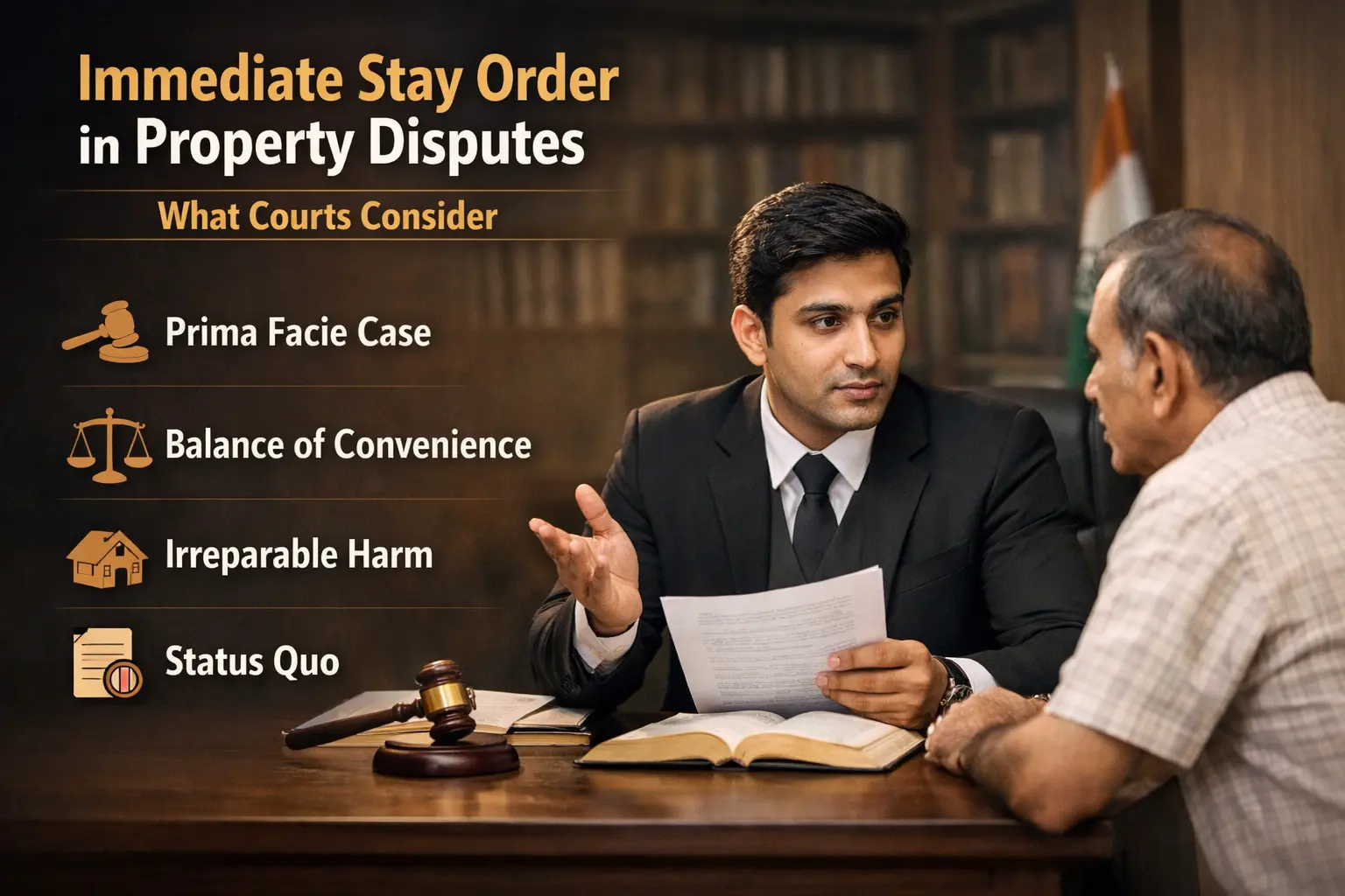 Immediate Stay Order in Property Disputes What Courts Consider - BK Singh Advocate