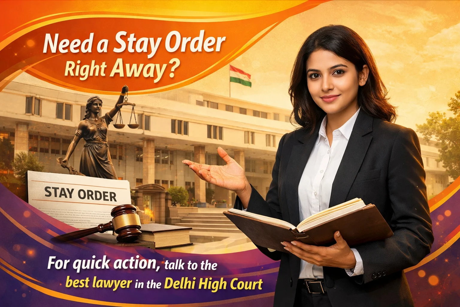 Need a stay order right now? If you need to act promptly, please consult with the top lawyer in the Delhi High Court.
