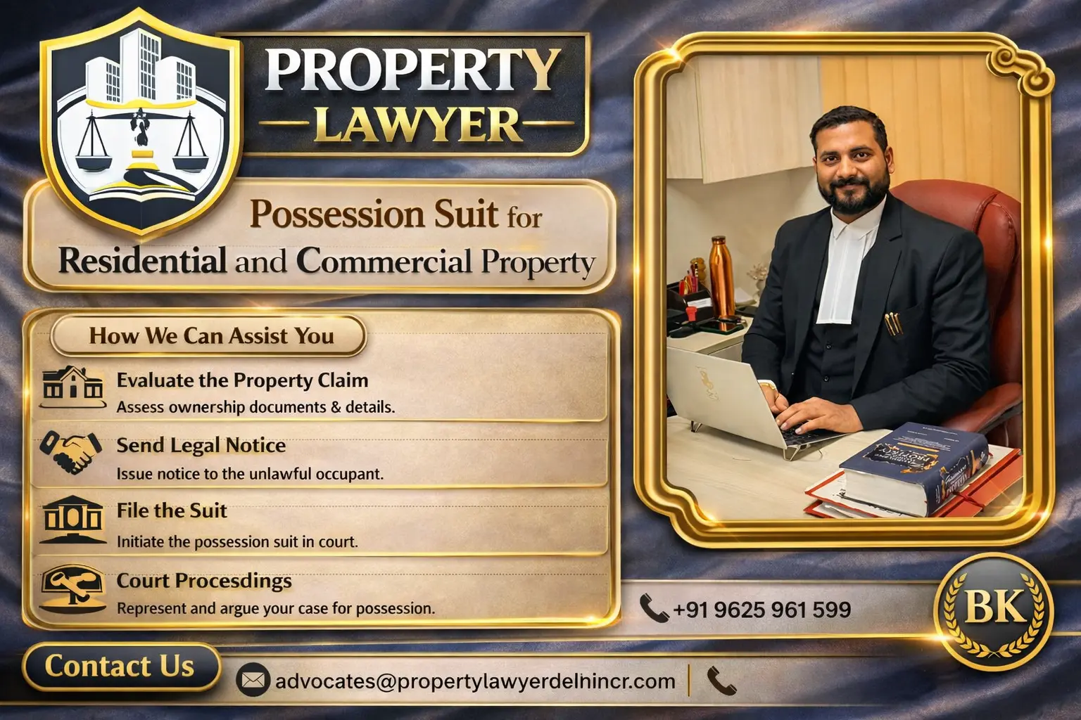 Possession Suit for Residential and Commercial Property
