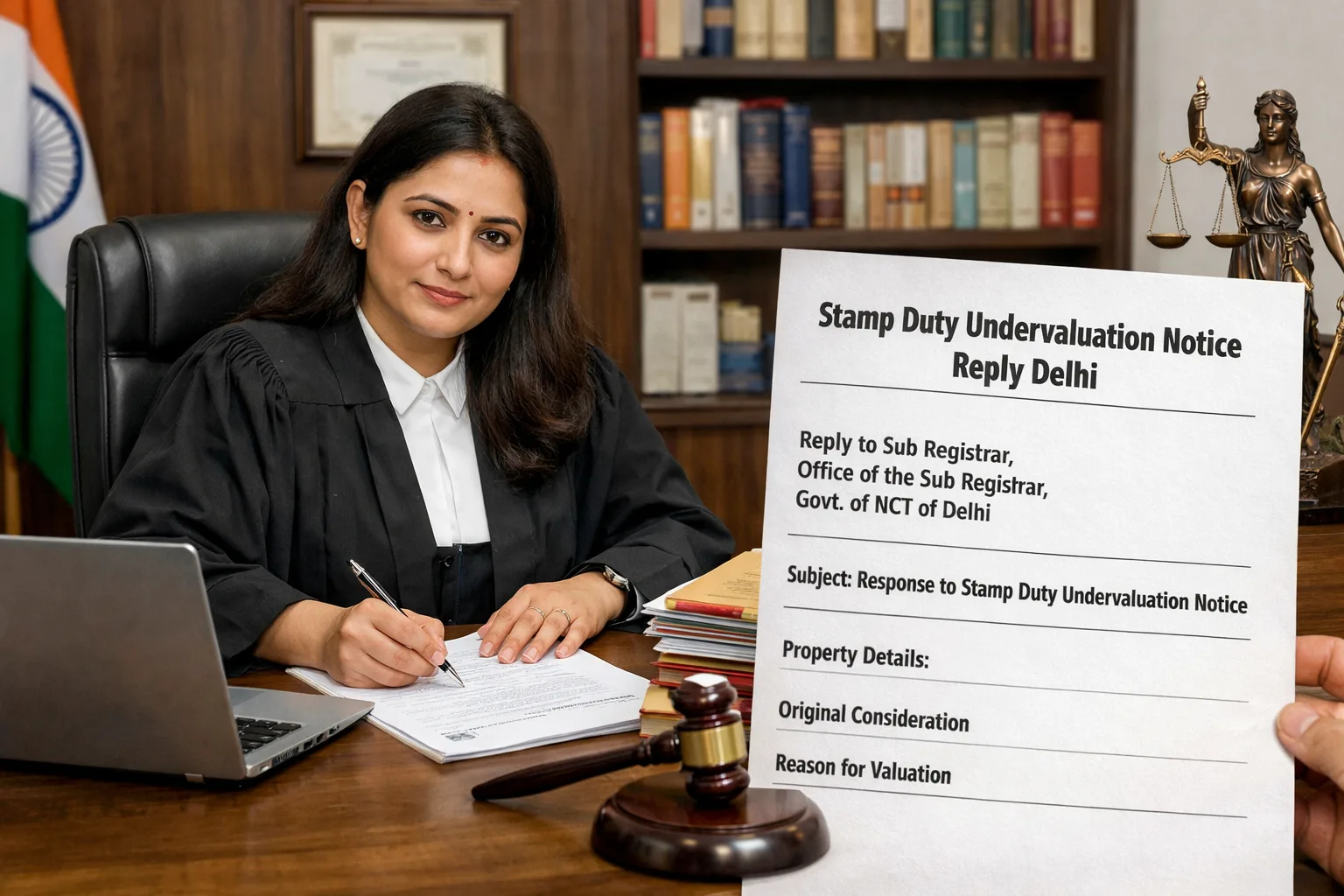 Reply to the Stamp Duty Undervaluation Notice in Delhi