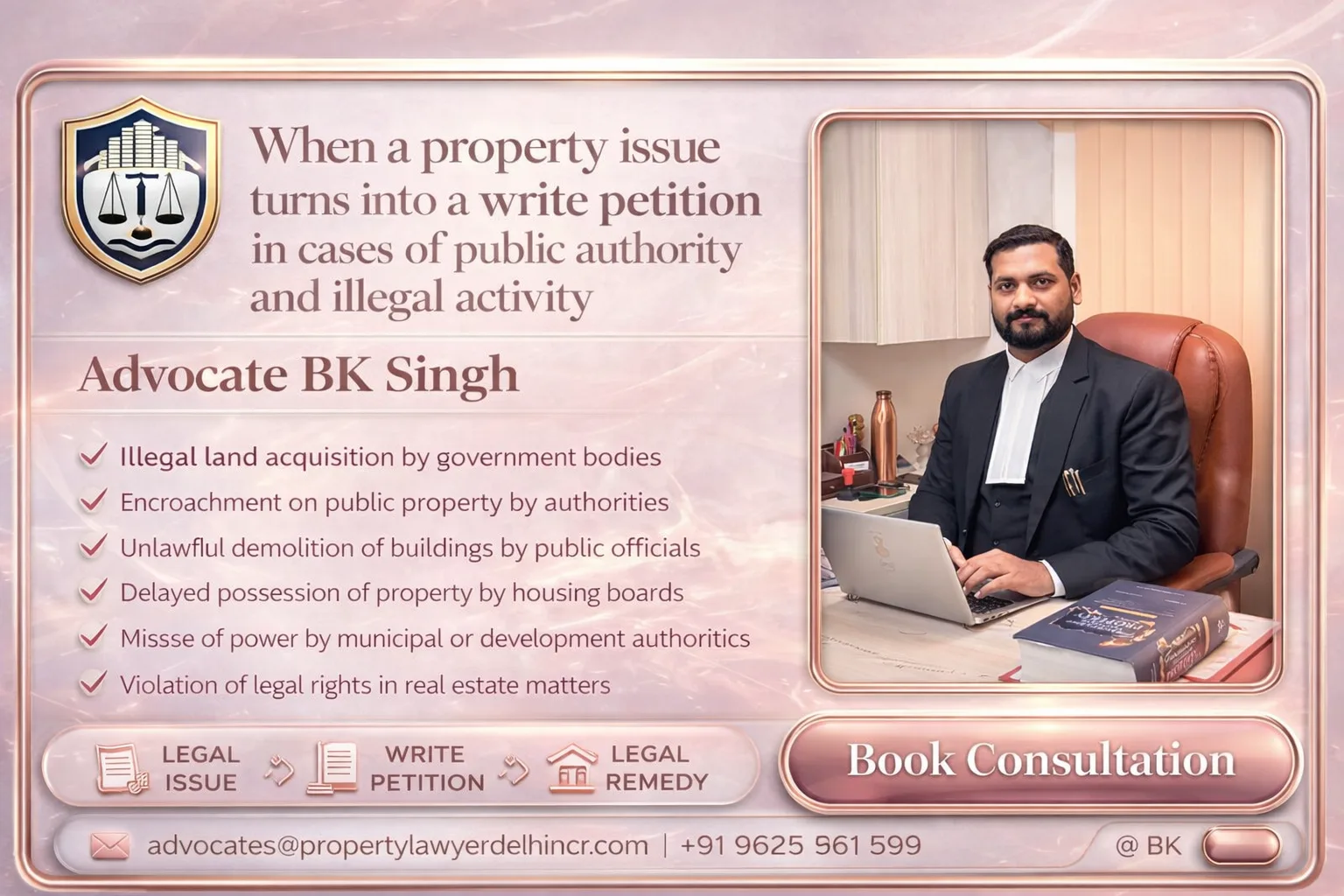 When a property issue turns into a write petition in cases of public authority and illegal activity