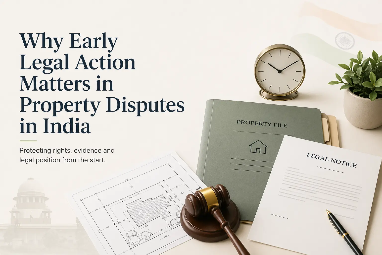 Why Early Legal Action Matters in Property Disputes in India